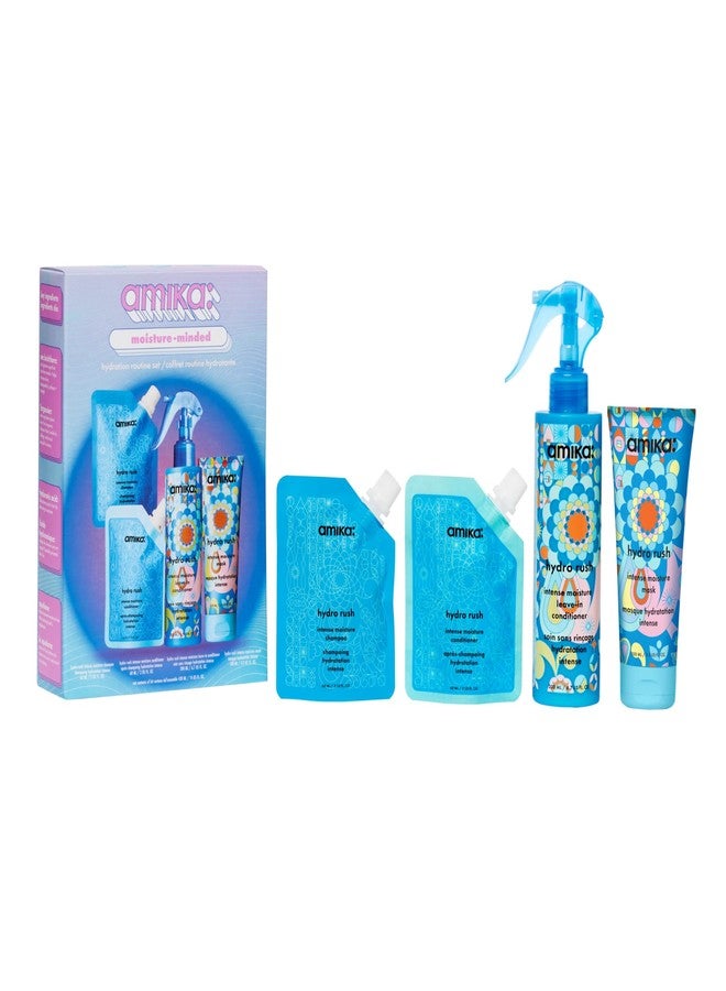 amika moisture-minded hydration routine set | gift set for dry hair, TSA travel approved - Image 1
